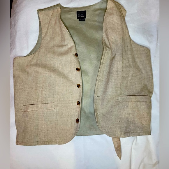 Suits & Blazers Robert Stock Style Mens Beige Suit Vest Poshmark